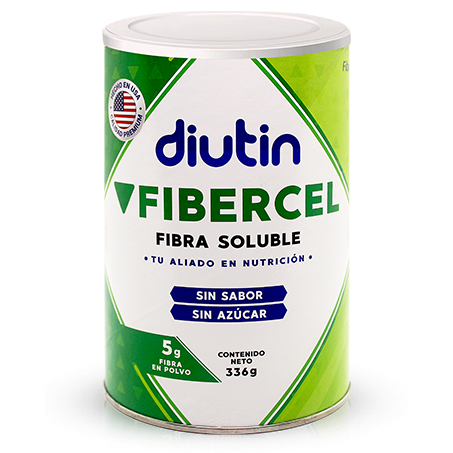 DIUTIN FIBERCEL - SABOR NEUTRO 336g - FIBRA EN POLVO